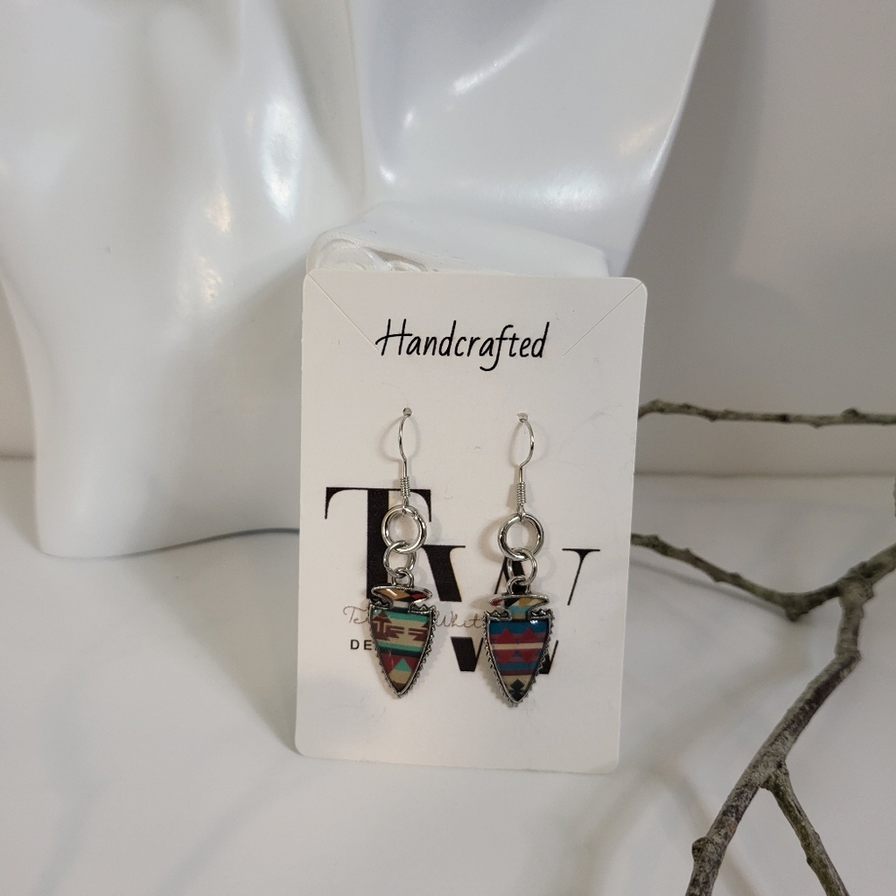 Western Aztec Earrings by TerriBWhite Designs
